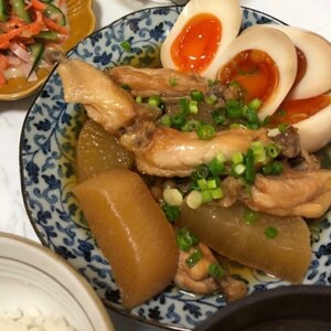 圧力鍋で簡単調理 手羽先と大根の煮物 レシピ 作り方 By Mane11 楽天レシピ